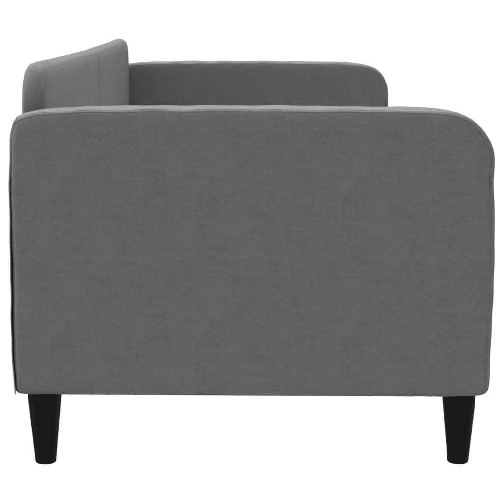 Cadru de pat, gri închis, 80x200 cm, textil