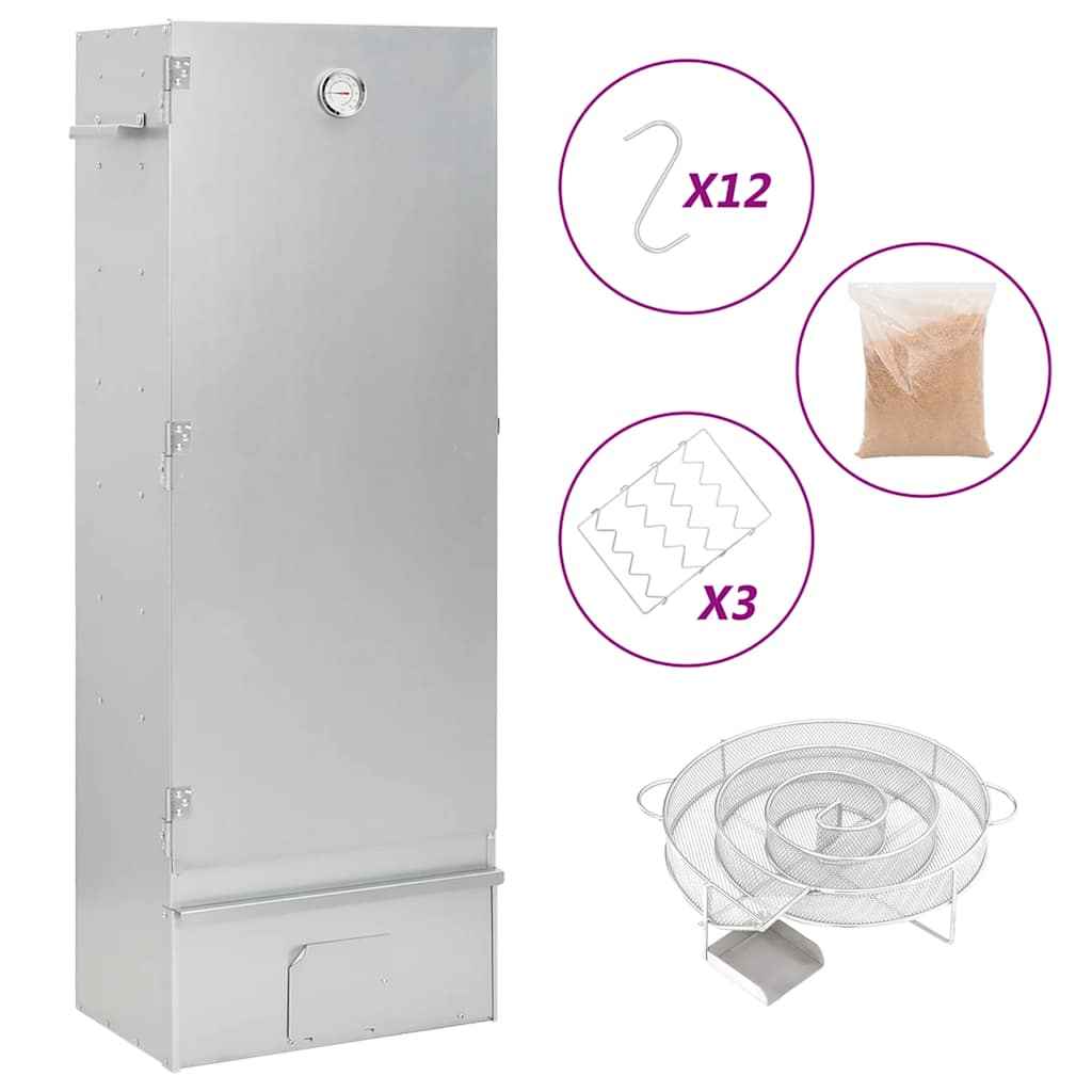 Afumătoare cuptor/grătar, generator fum rece, oțel galvanizat