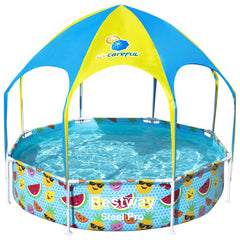 Bestway Piscină supraterană copii Steel Pro, protecție UV, 244x51 cm