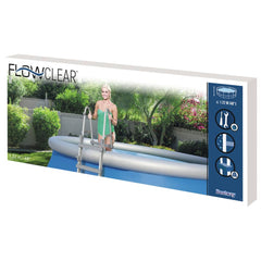 Bestway Scară de siguranță piscină cu 4 trepte Flowclear, 122 cm