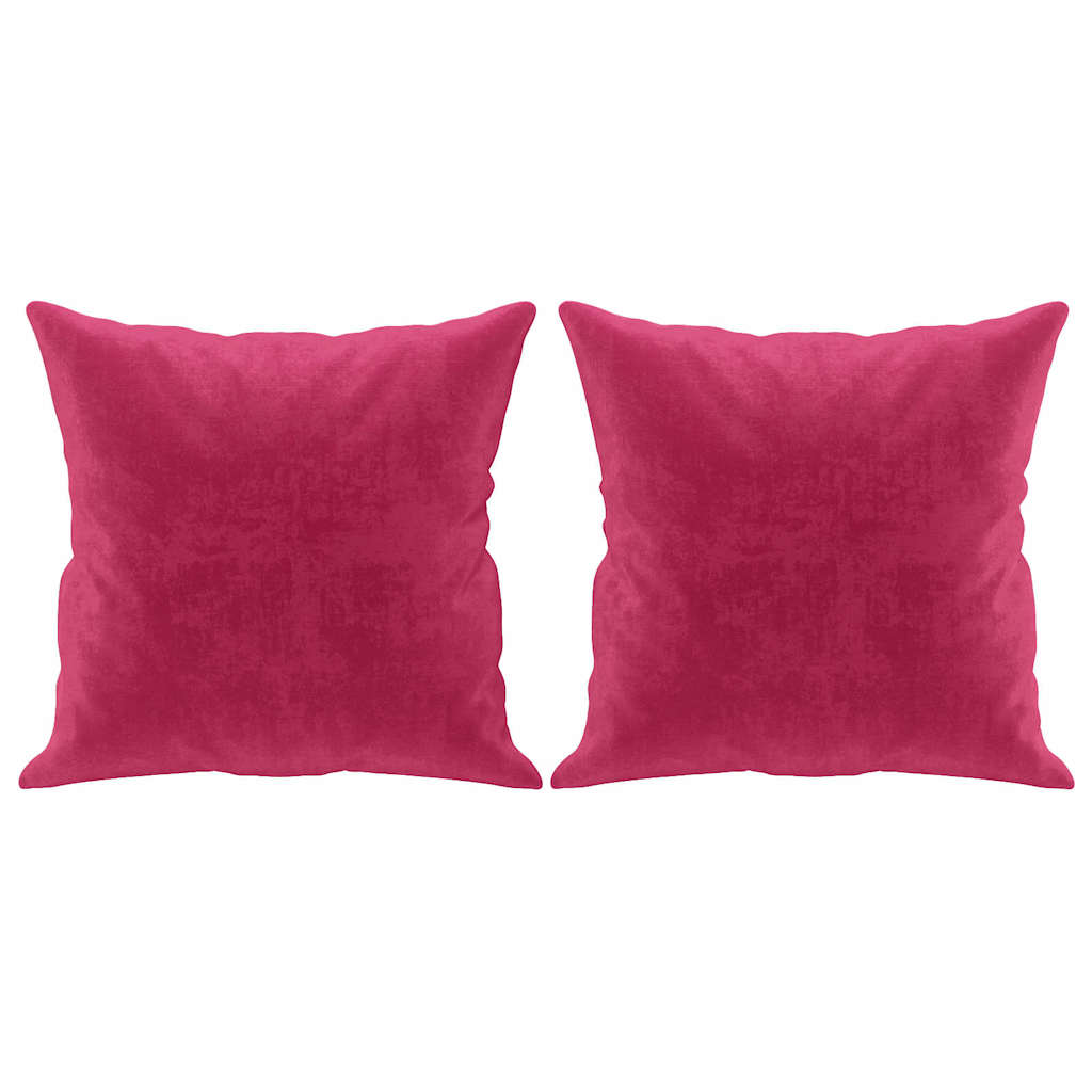 Canapea cu 3 locuri cu pernuțe, roșu vin, 180 cm, catifea