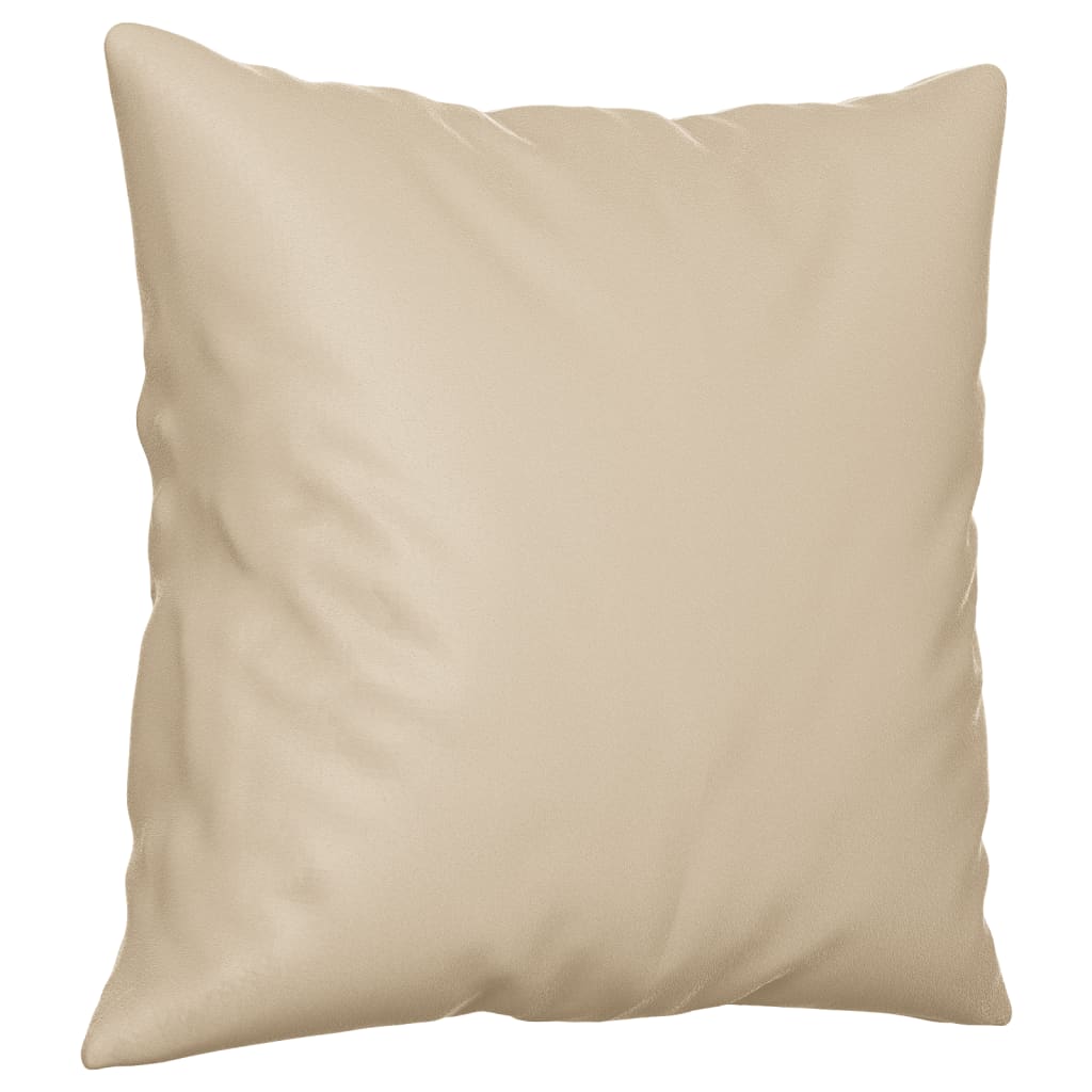 Canapea cu 2 locuri, cu perne, crem, 120 cm, microfibră