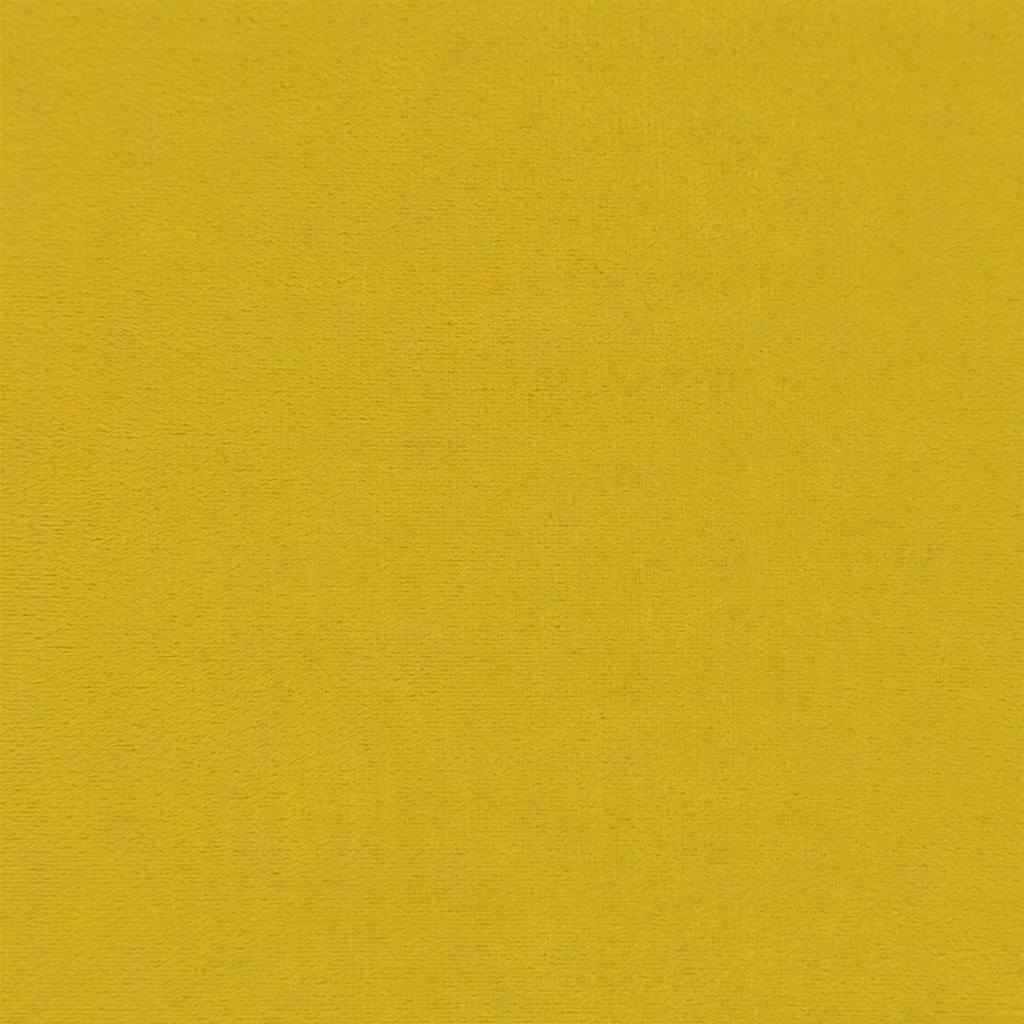 Set de canapele cu perne, 2 piese, galben, catifea