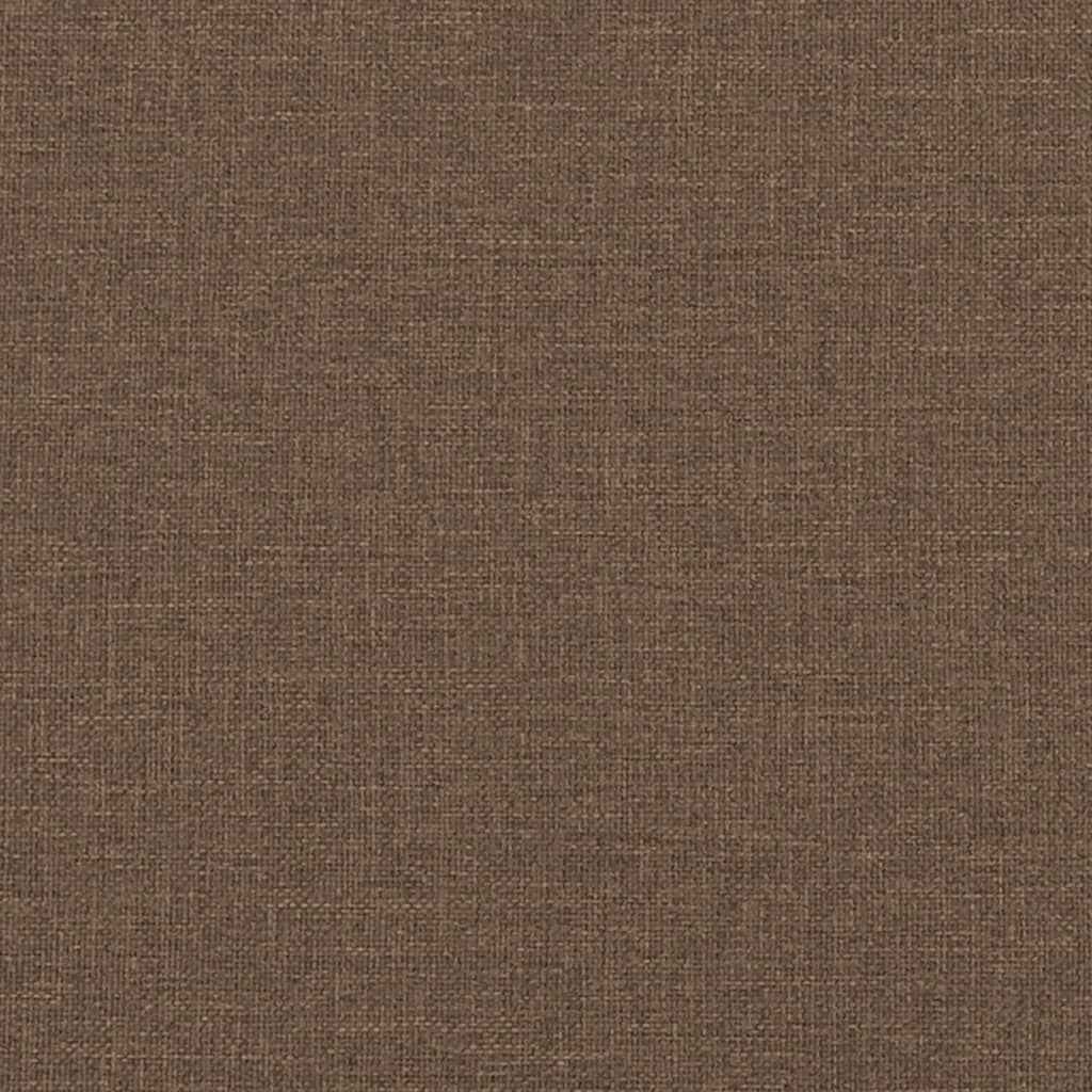 Set de canapele cu perne, 3 piese, maro, textil