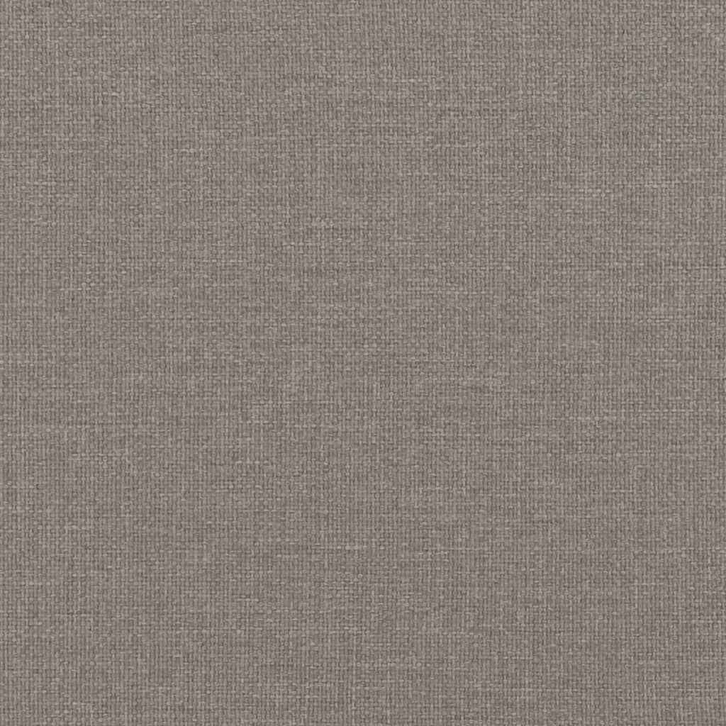 Set de canapele cu perne, 3 piese, gri taupe, textil
