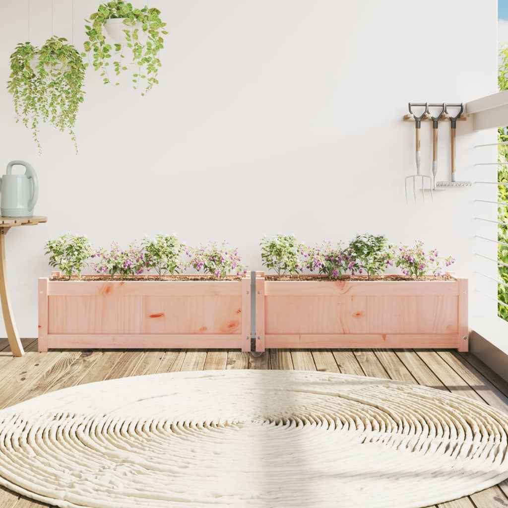 Jardiniere de grădină, 2 buc., lemn masiv douglas