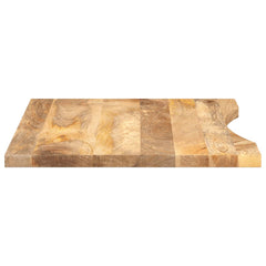 Blat birou cu decupaj curbat 90x50x2,5 cm lemn masiv mango brut