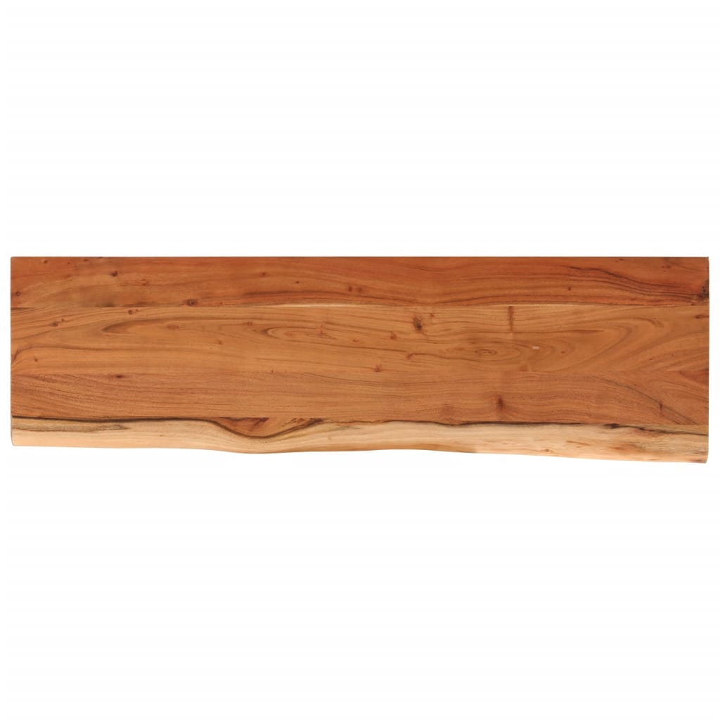 Raft perete 60x20x2,5 cm dreptunghiular lemn acacia margine vie