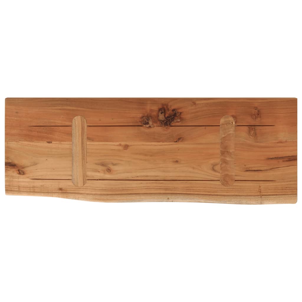 Raft perete 70x30x2,5 cm dreptunghiular lemn acacia margine vie