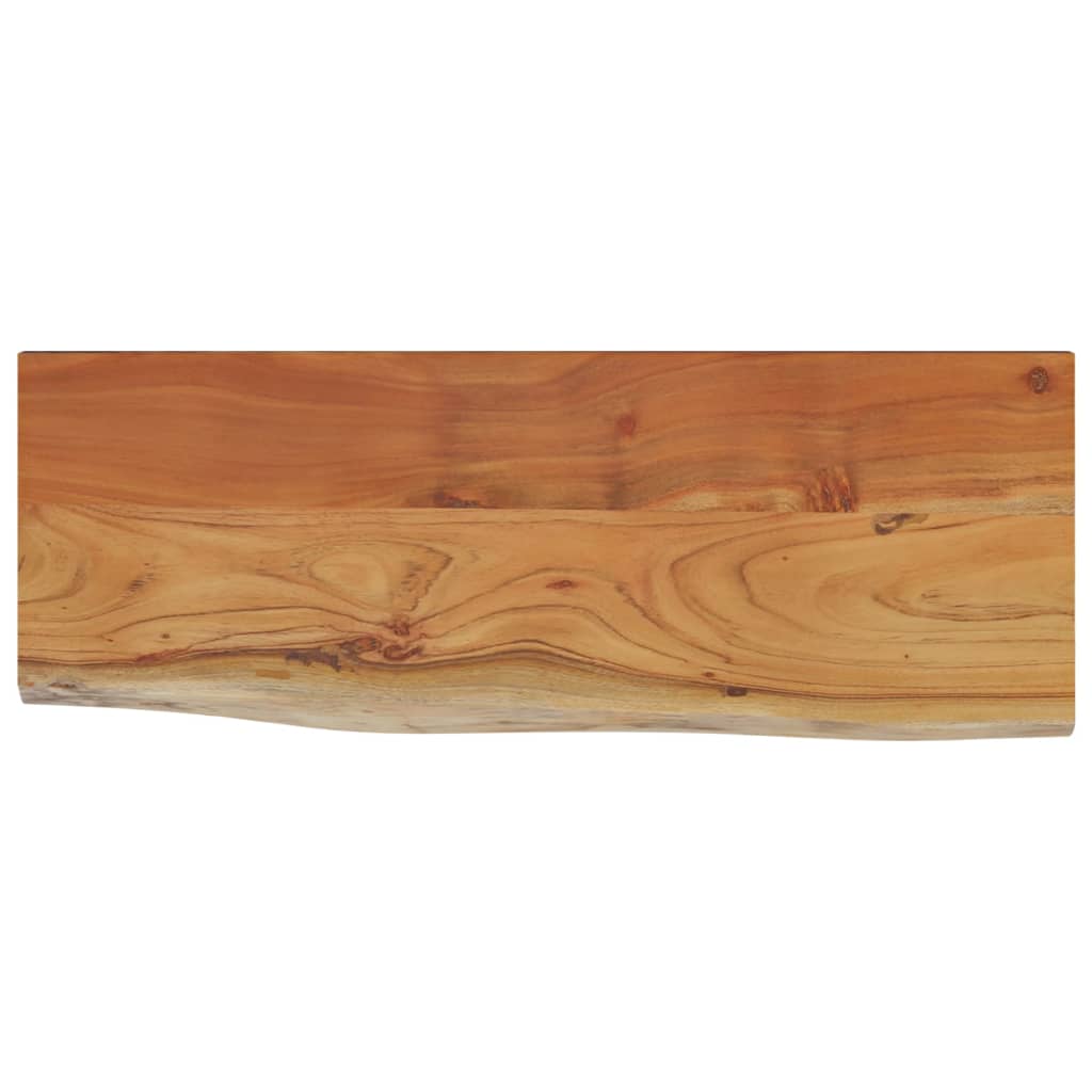 Raft perete 80x30x2,5 cm dreptunghiular lemn acacia margine vie