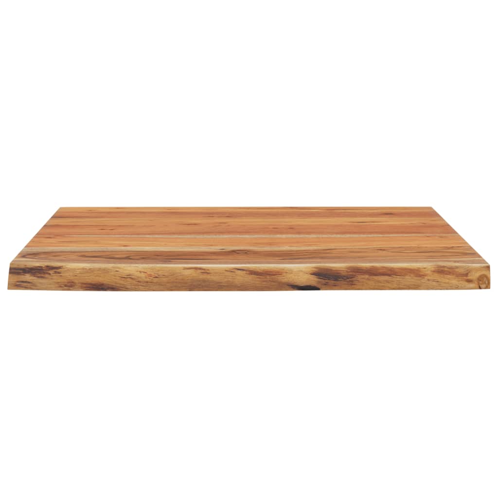 Raft perete 40x40x2,5 cm pătrat lemn masiv acacia margine vie