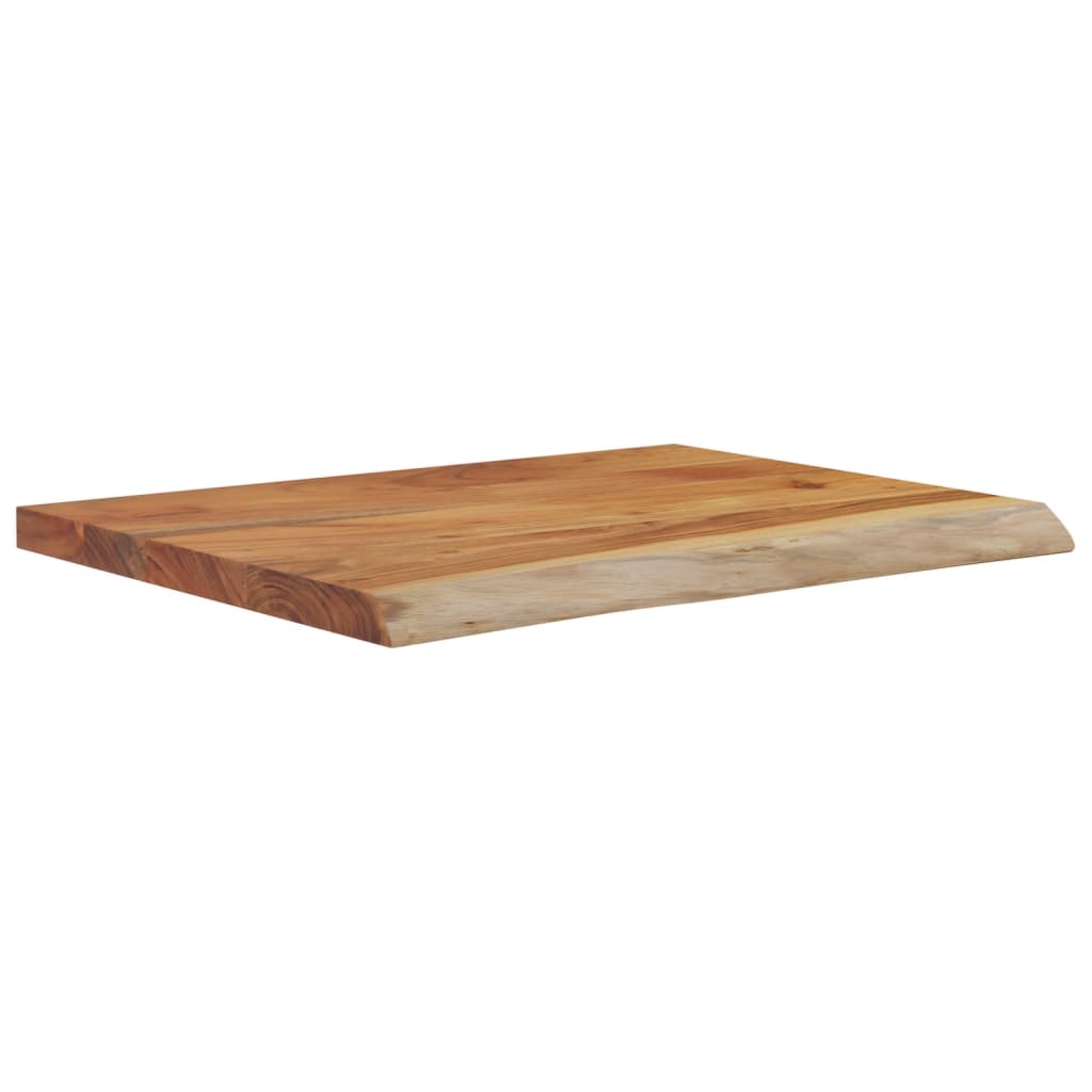 Raft perete 50x40x2,5 cm dreptunghiular lemn acacia margine vie