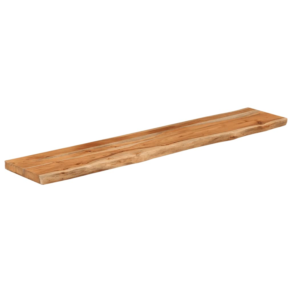 Raft perete 100x20x3,8cm dreptunghiular lemn acacia margine vie