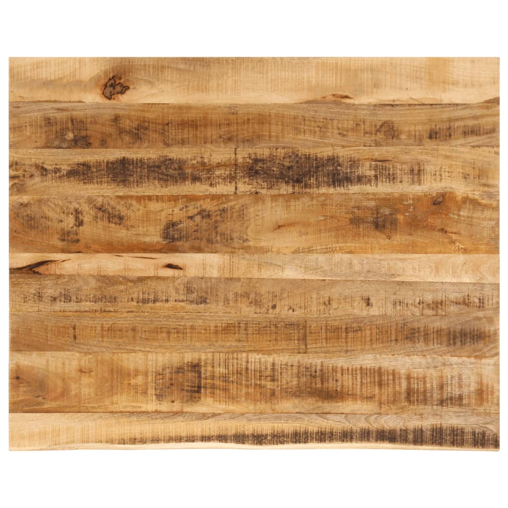 Blat de masă margine naturală, 90x80x3,8 cm, lemn masiv mango