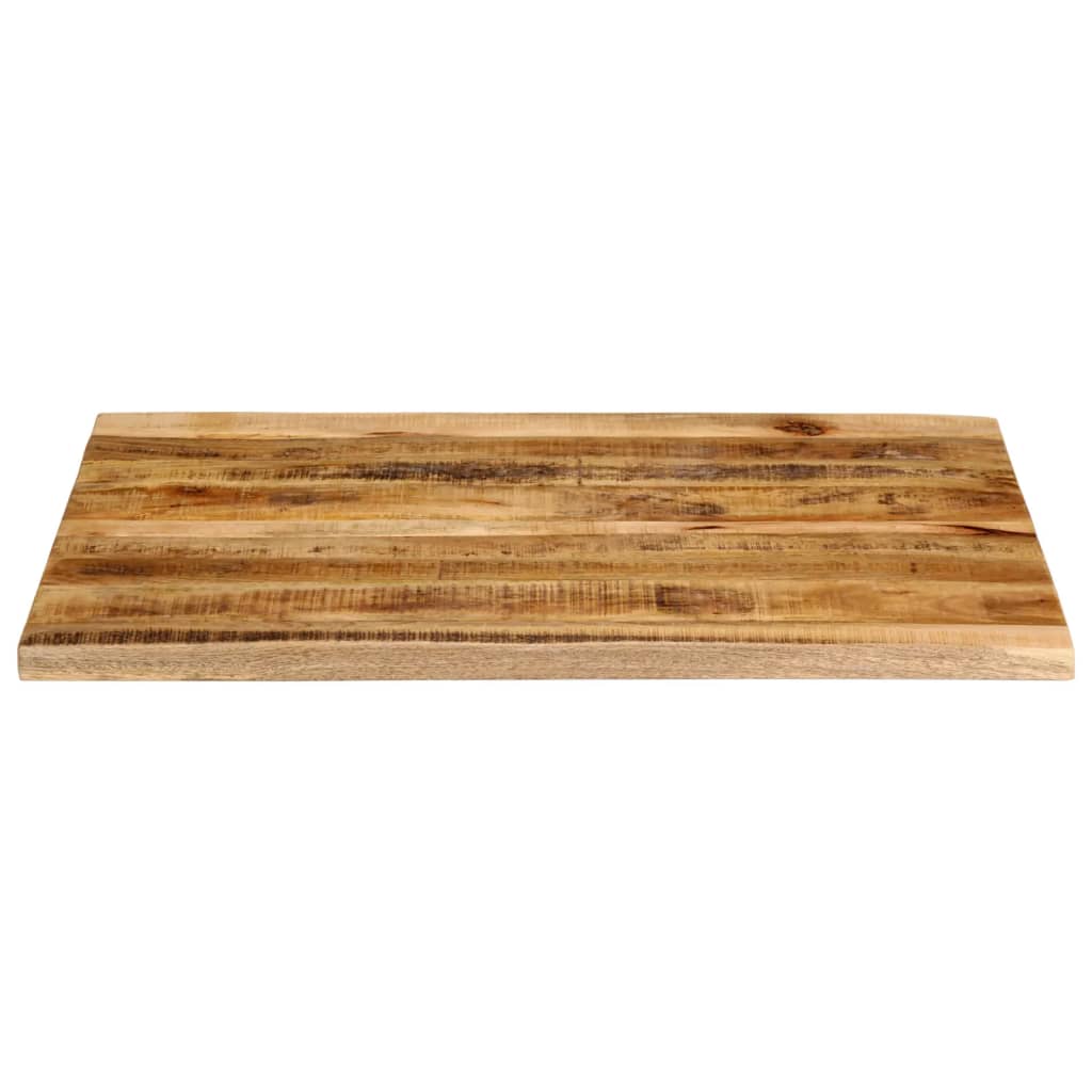 Blat de masă margine naturală, 90x80x3,8 cm, lemn masiv mango