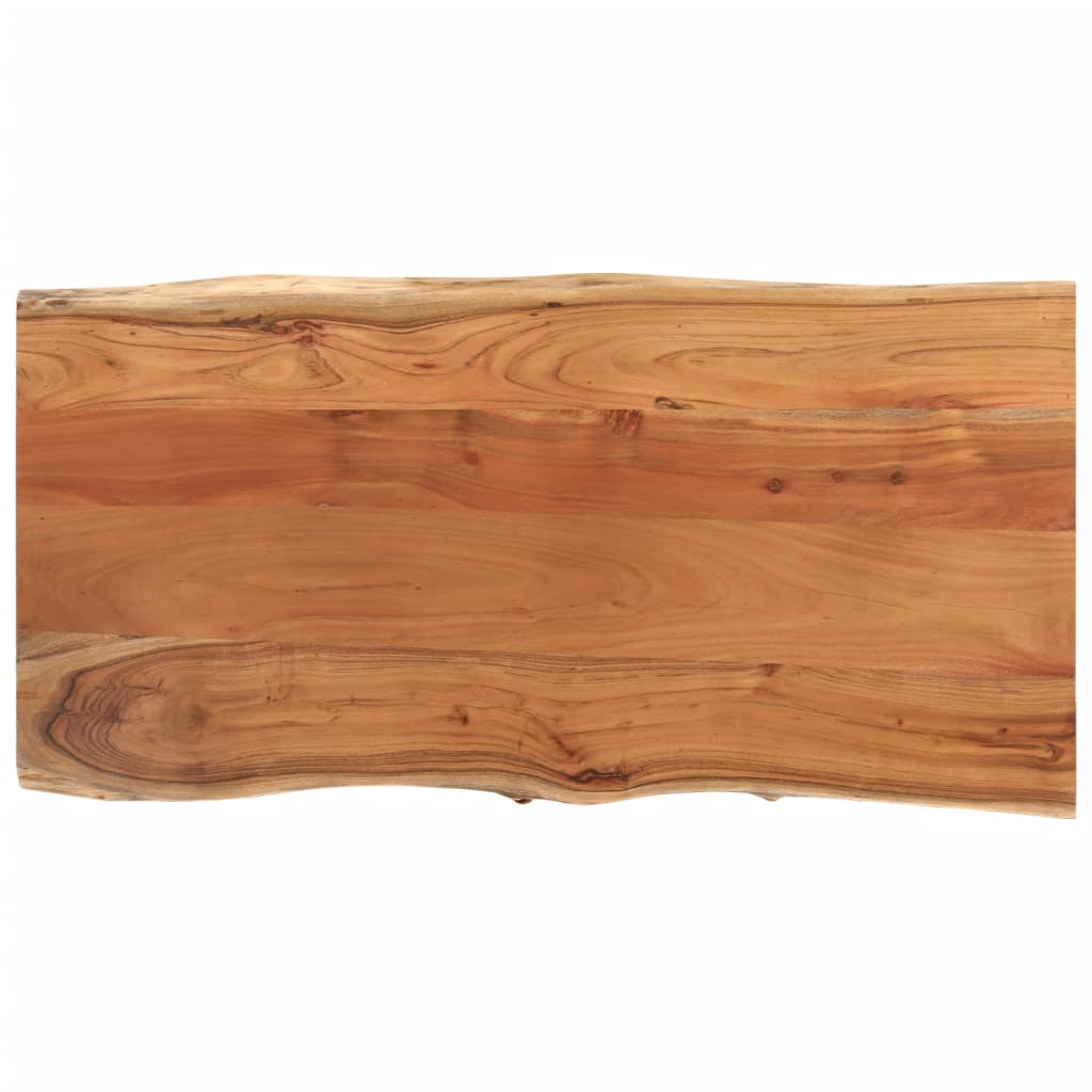 Blat masă 80x40x2,5 cm dreptunghiular lemn acacia margine vie - Vendito