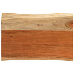 Blat masă 60x40x3,8 cm dreptunghiular lemn acacia margine vie