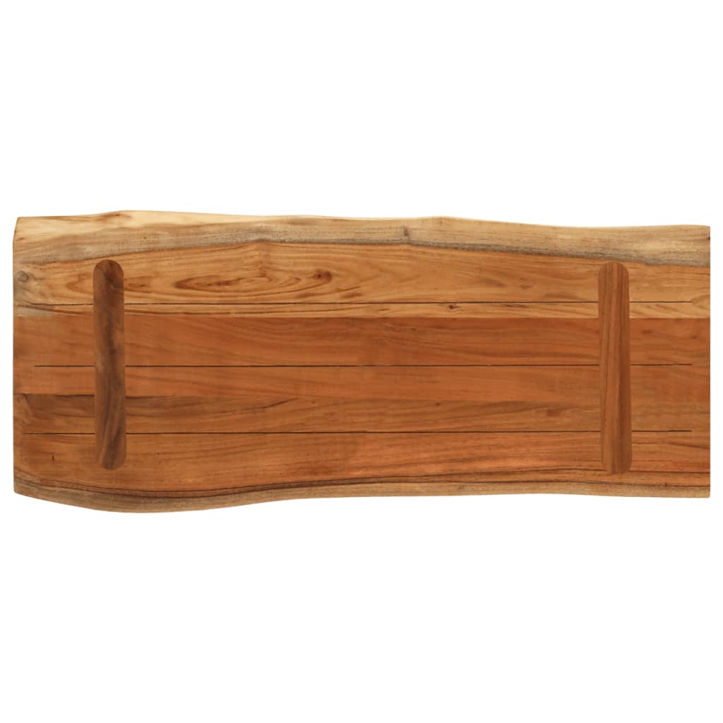 Blat masă 80x40x3,8 cm dreptunghiular lemn acacia margine vie - Vendito
