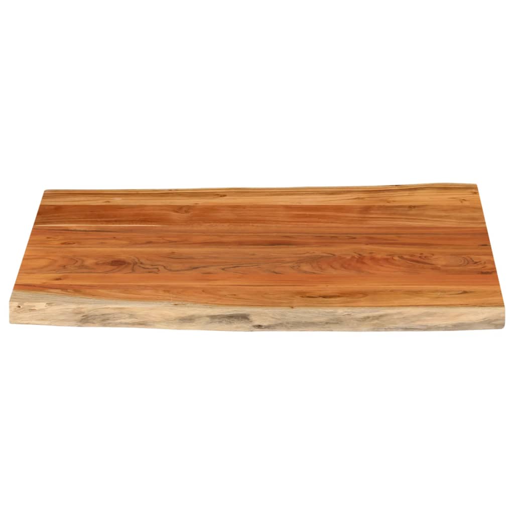 Blat masă 90x80x3,8 cm dreptunghiular lemn acacia margine vie