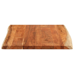 Blat masă 90x80x3,8 cm dreptunghiular lemn acacia margine vie