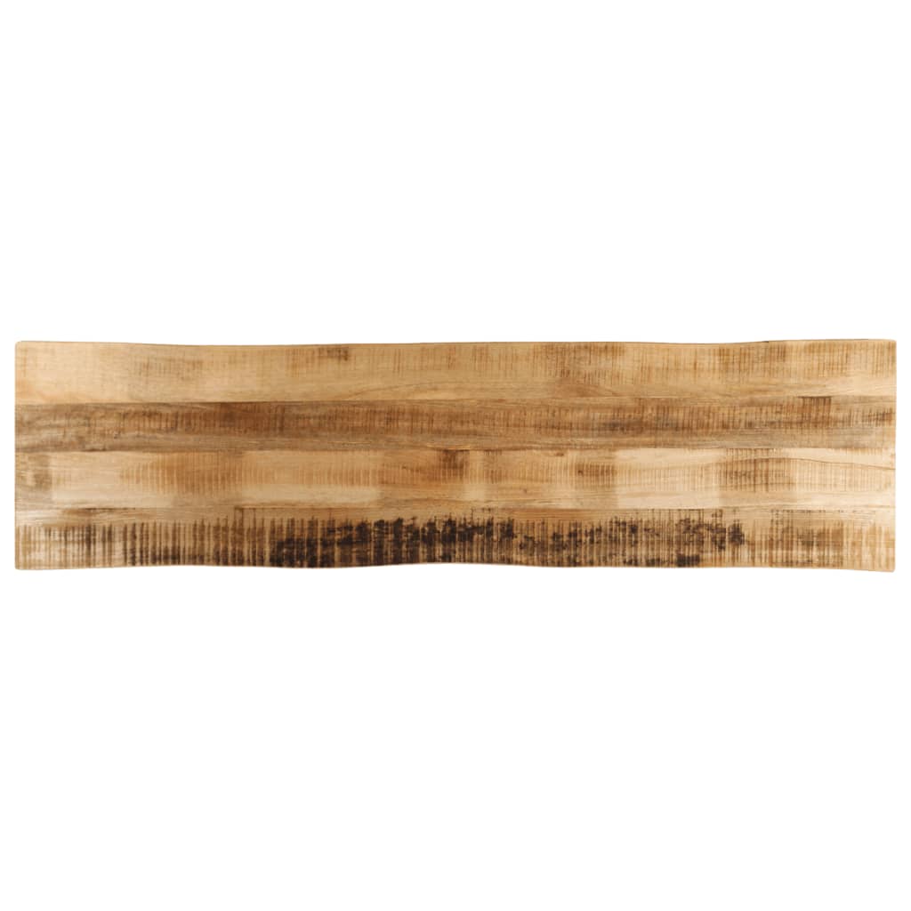 Blat de masă contur natural 180x40x2,5 cm lemn masiv mango brut