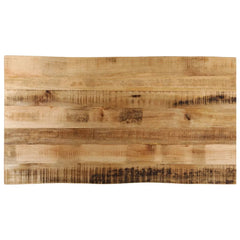 Blat de masă contur organic 120x60x2,5 cm lemn masiv mango brut