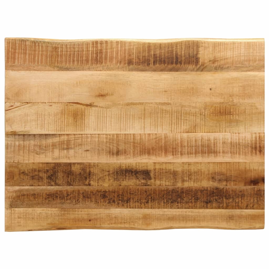 Blat de masă contur natural 90x60x3,8 cm lemn masiv mango brut