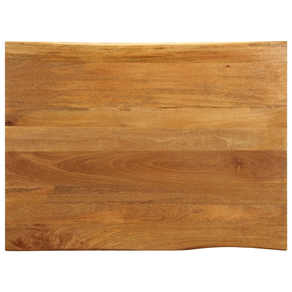 Blat masă cu margini naturale, 100x80x2,5 cm, lemn masiv mango