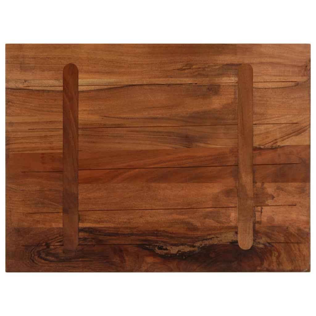 Blat de masă, 80x50x2,5 cm, dreptunghiular, lemn masiv reciclat