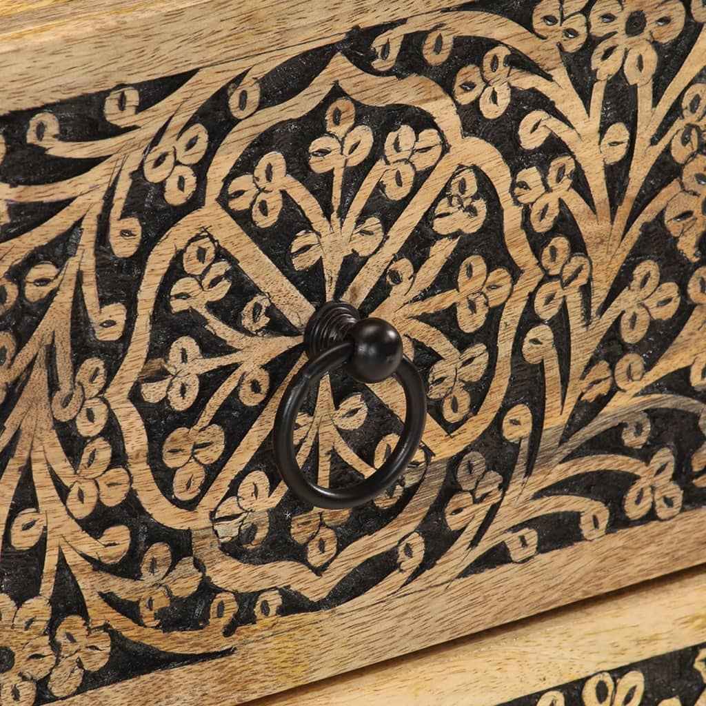 Noptiere, 2 buc., 40x33x46 cm, lemn masiv de acacia