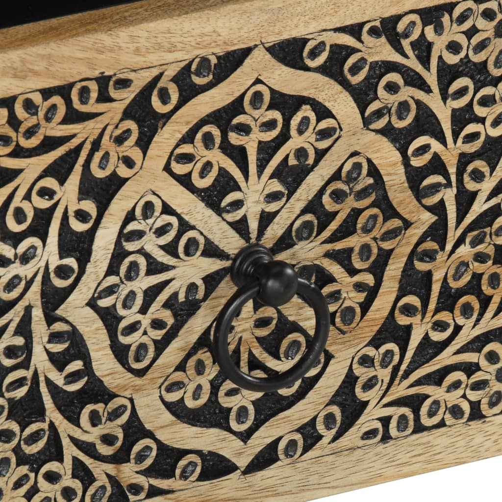 Noptiere, 2 buc., 40x33x46 cm, lemn masiv de acacia