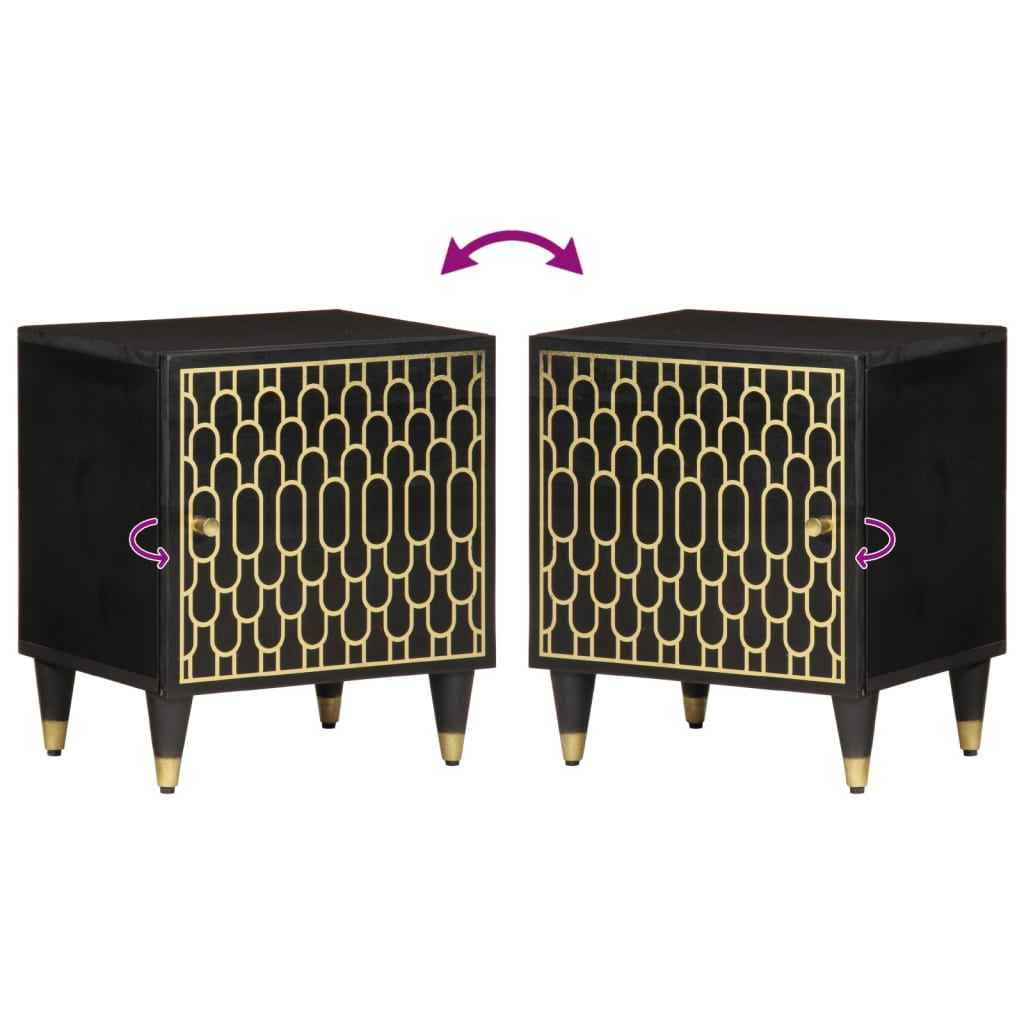 Noptieră, 40x33x46 cm, lemn masiv de mango