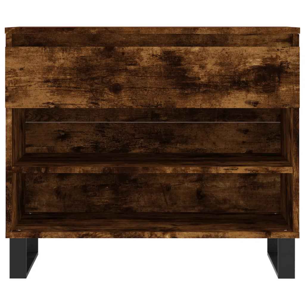 Pantofar, stejar fumuriu, 70x36x60 cm, lemn prelucrat