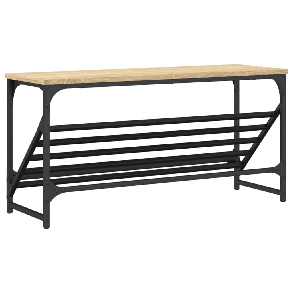 Suport de pantofi, stejar sonoma, 90x30x45 cm, lemn prelucrat