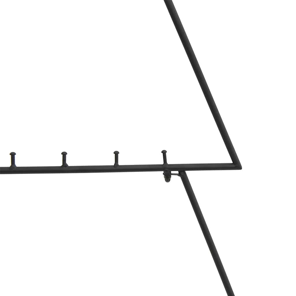 Brad de Crăciun din metal pentru decor, negru, 125 cm - Vendito