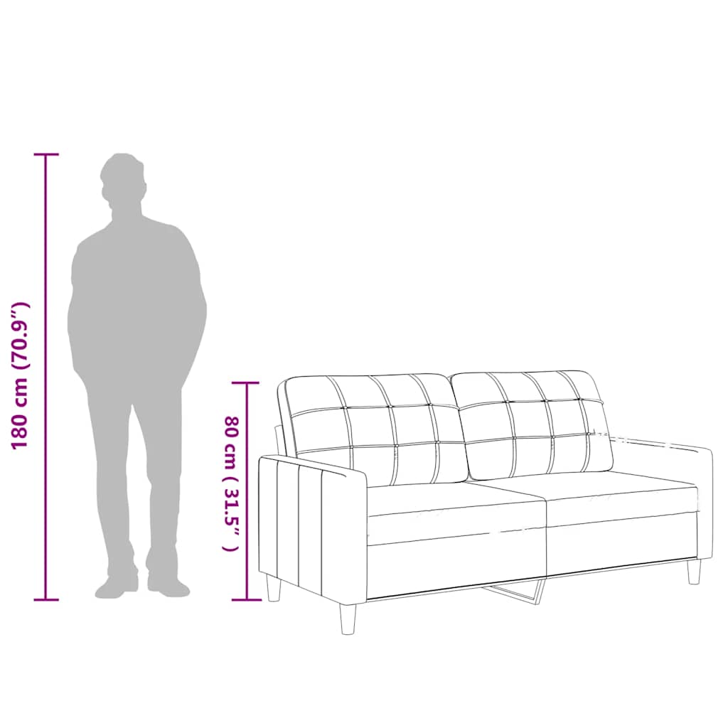 Canapea cu 2 locuri, roșu vin, 140 cm, piele ecologică