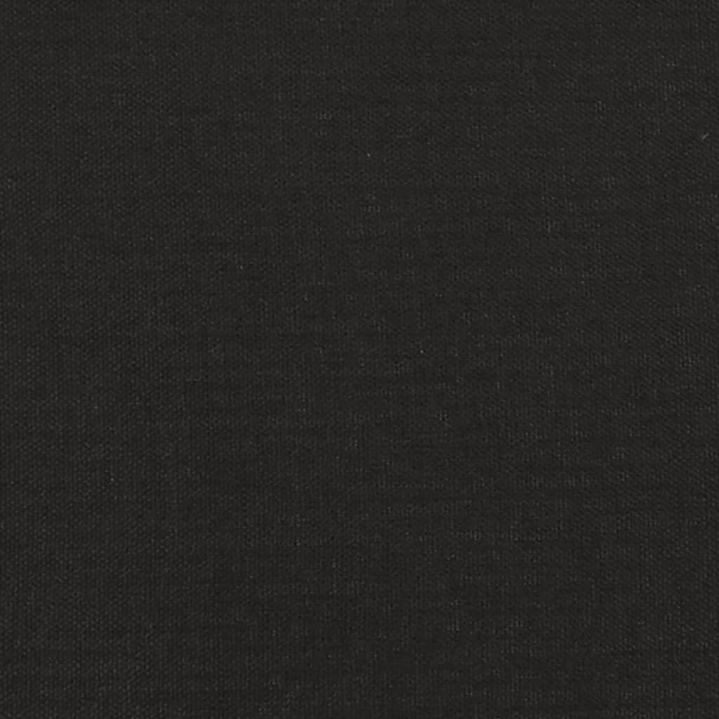 Canapea cu 3 locuri, negru, 180 cm, material textil