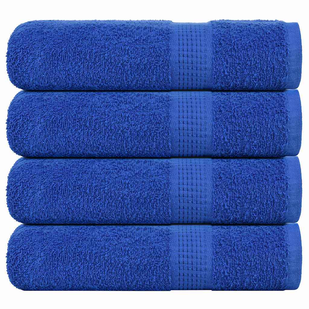 Prosoape de baie, FROGN, 4 buc., albastru, 100x150 cm, 360 g/m²