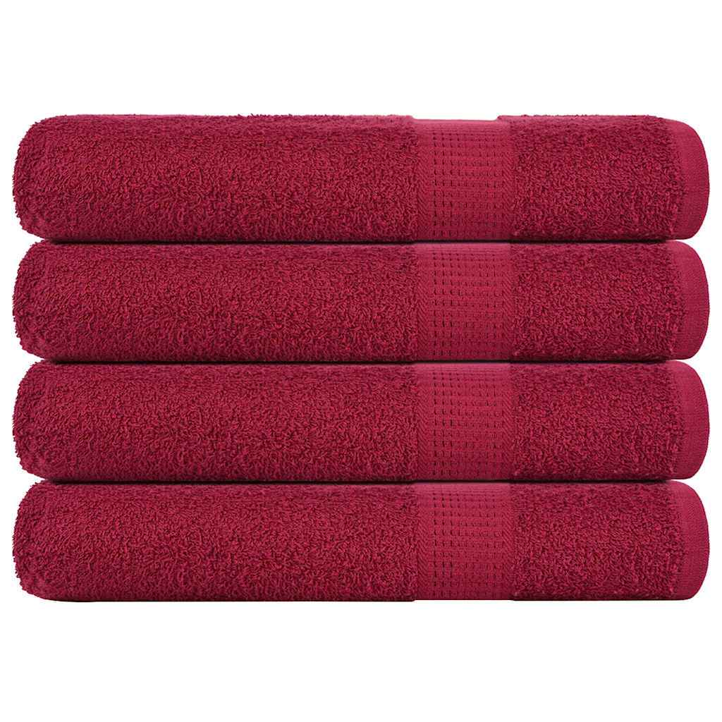 Prosoape FROGN 4 buc., Bordeaux, 100x200 cm, 360 g/m²