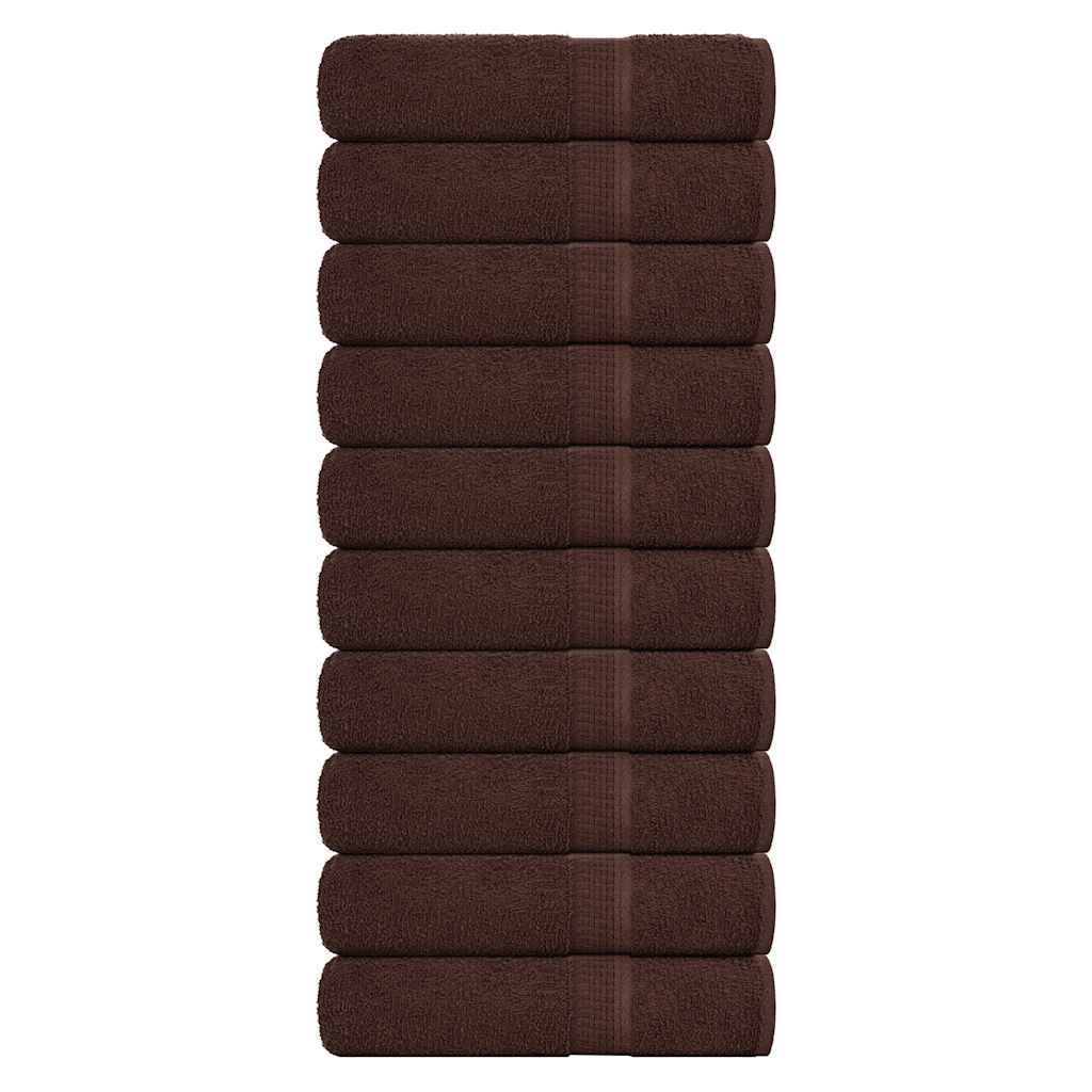Prosoape de mâini, FROGN, 10 buc., maro, 50x100 cm, 360 g/m²