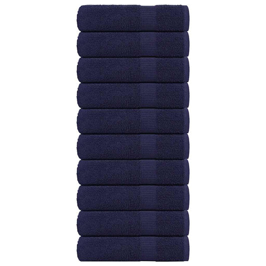 Prosoape de baie, FROGN, 10 buc, albastru marin, 100x150 cm, 360 g/m²
