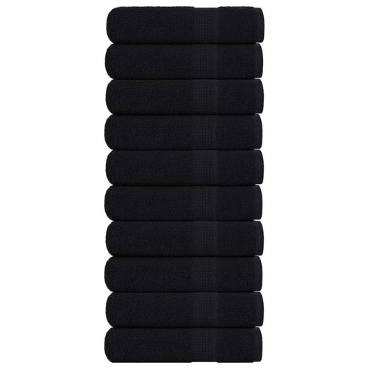 Prosoape de mâini, FROGN, 10 buc., negru, 50x100 cm, 360 g/m²