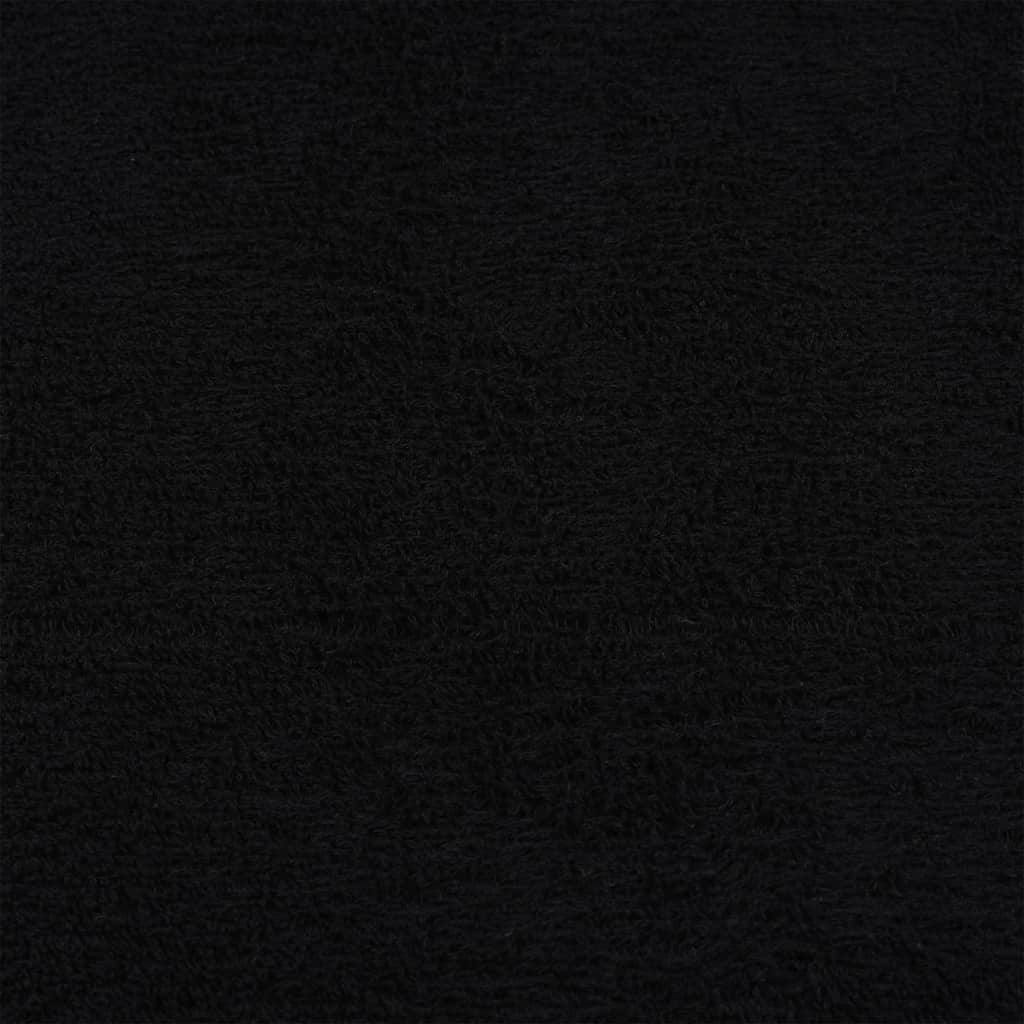 Prosoape de baie, FROGN, 2 buc., negru, 100x150 cm, 360 g/m²