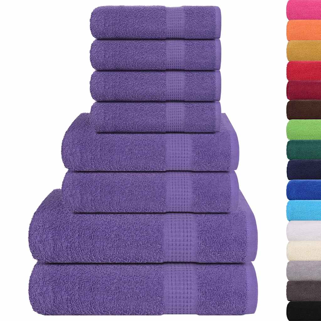 Set prosoape FROGN 8 piese, violet, 360 g/m²