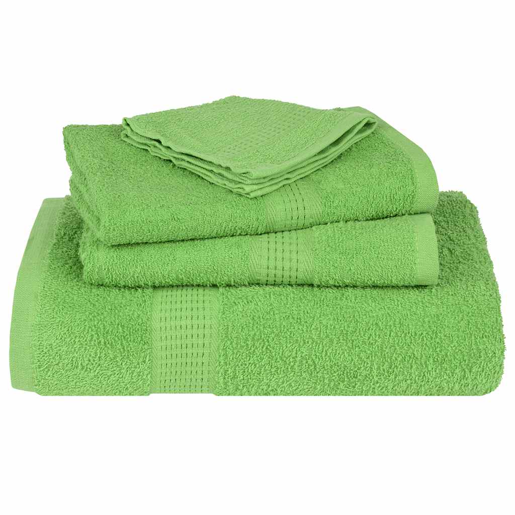 Set prosoape FROGN 6 piese, verde măr, 360 g/m²