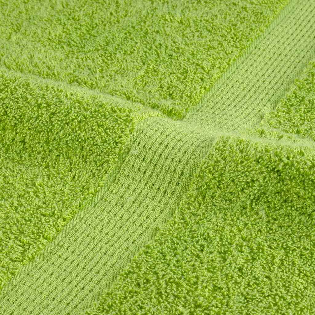 Prosoape de saună premium SOLUND 4 buc. verde 80x200 cm 600 gsm