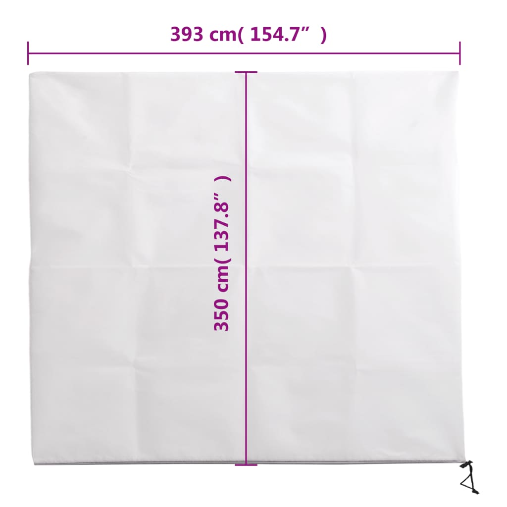 Protecție de fleece plante, cu fermoar, 70 g/m², 3,93x3,5 m