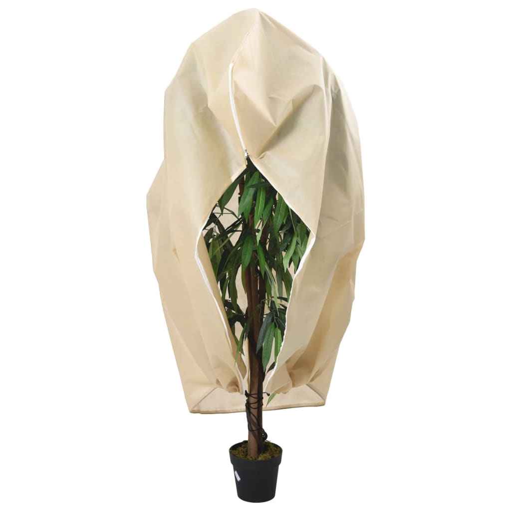 Protecție de fleece plante, cu fermoar, 70 g/m², 3,93x3,5 m
