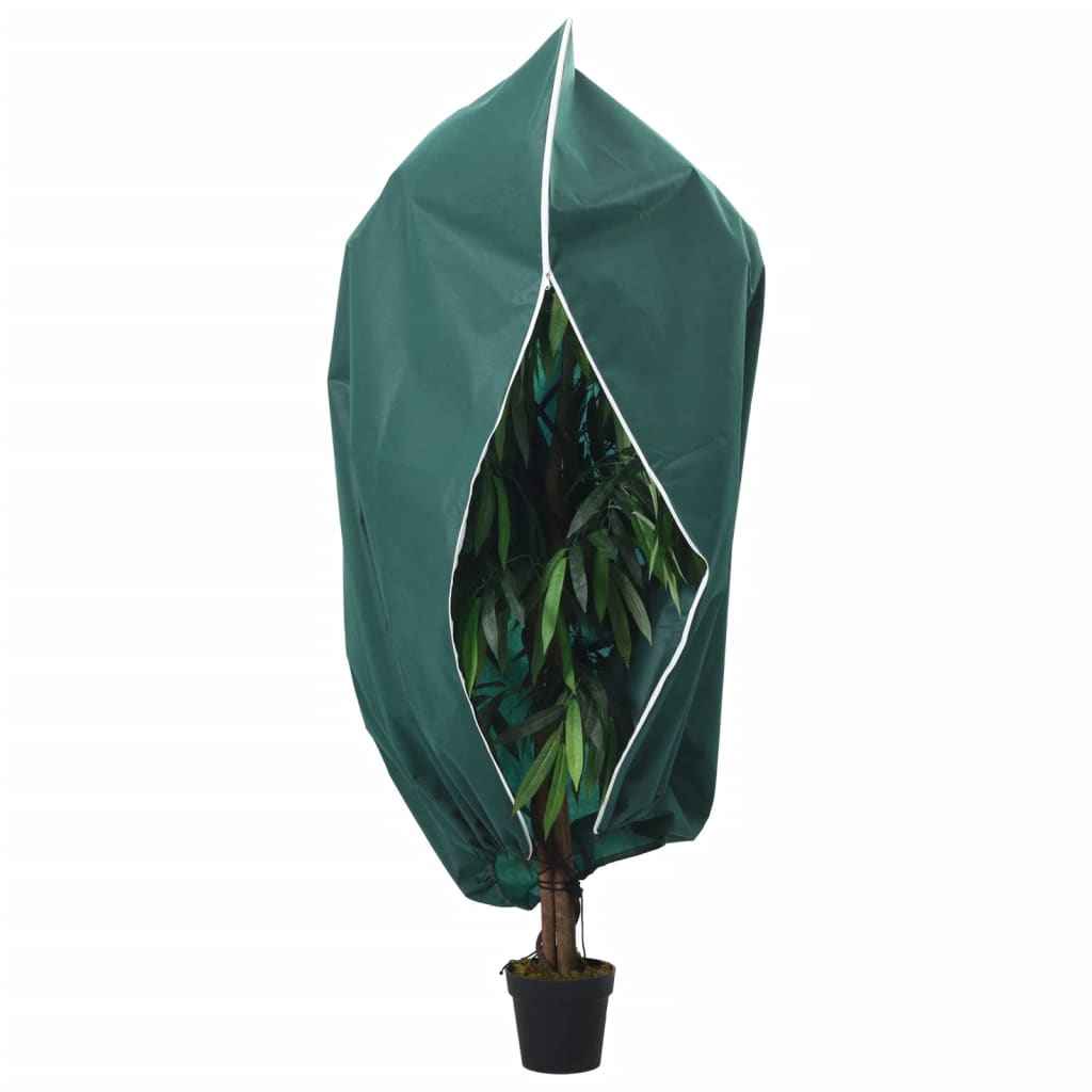 Protecție de fleece pt plante, cu fermoar, 70 g/m², 3,93x3 m