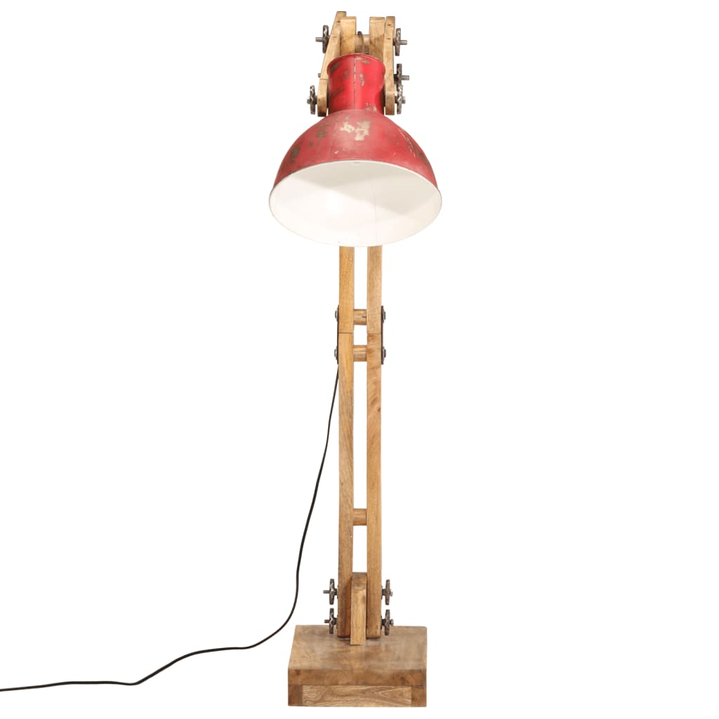 Lampă de podea, 25 W, roșu uzat, 33x25x130-150 cm, E27